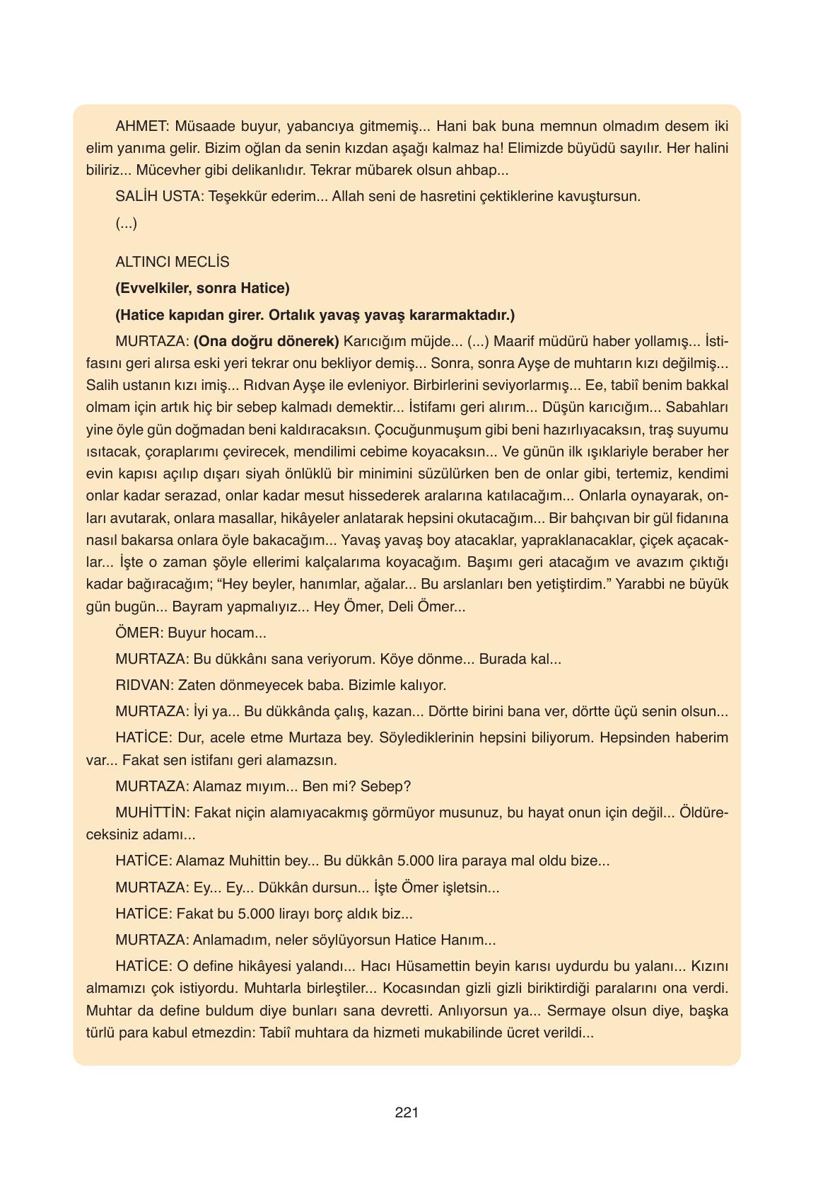 11. Sınıf Ata Yayıncılık Türk Dili Ve Edebiyatı Ders Kitabı Sayfa 221 Cevapları 11. Sınıf Ata Yayıncılık Türk Dili Ve Edebiyatı Ders Kitabı Sayfa 221 Cevapları