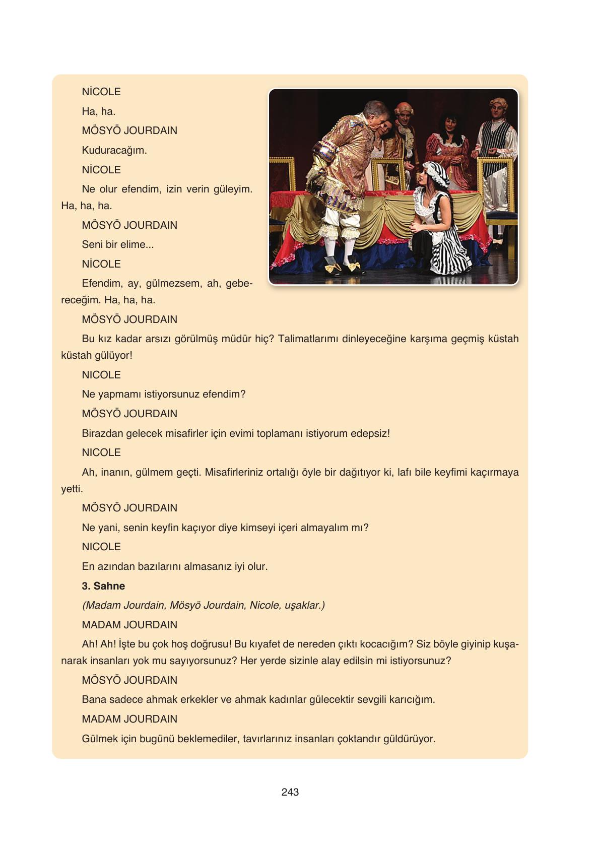 11. Sınıf Ata Yayıncılık Türk Dili Ve Edebiyatı Ders Kitabı Sayfa 243 Cevapları