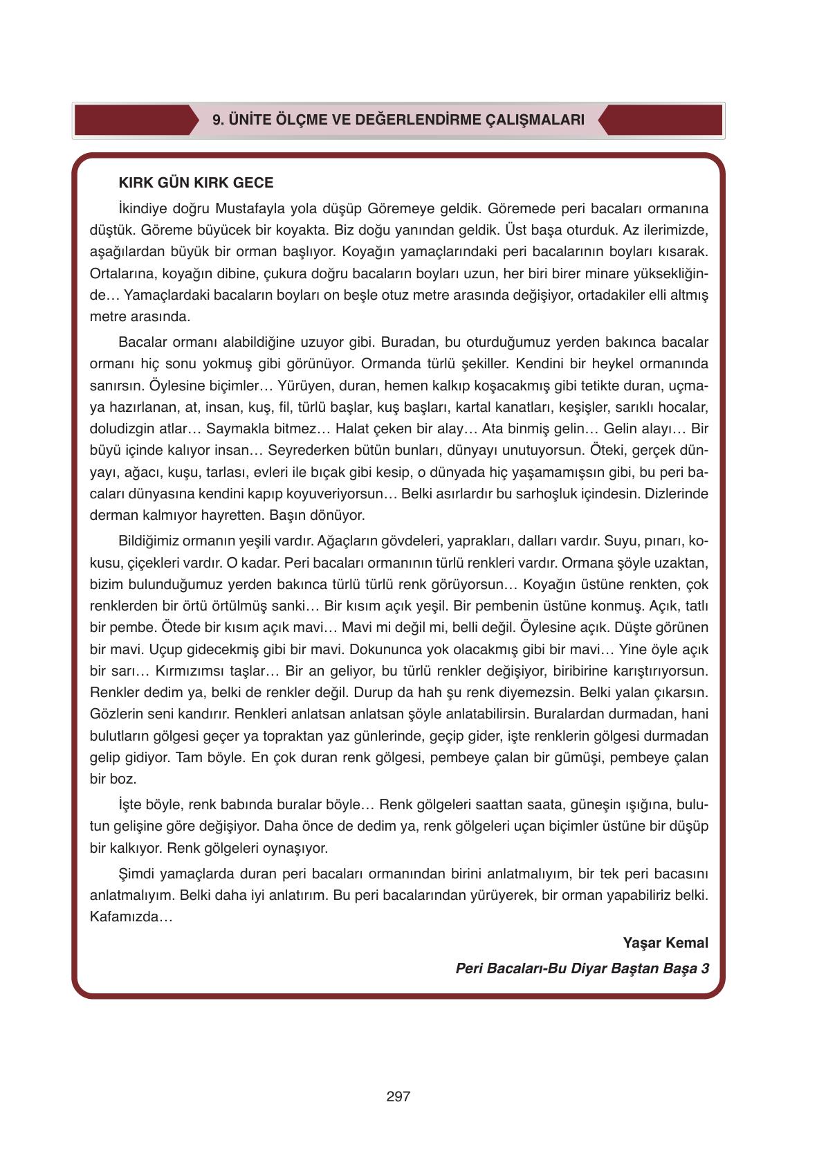 11. Sınıf Ata Yayıncılık Türk Dili Ve Edebiyatı Ders Kitabı Sayfa 297 Cevapları 11. Sınıf Ata Yayıncılık Türk Dili Ve Edebiyatı Ders Kitabı Sayfa 297 Cevapları