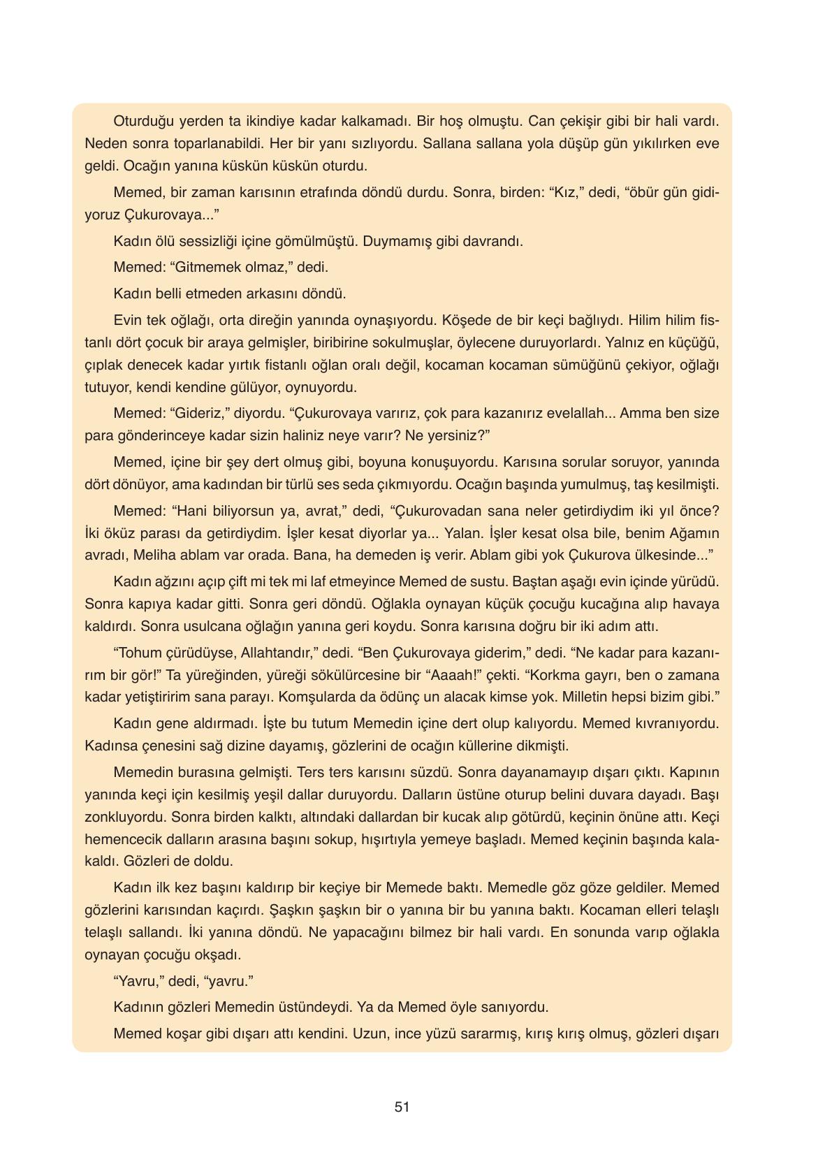 11. Sınıf Ata Yayıncılık Türk Dili Ve Edebiyatı Ders Kitabı Sayfa 51 Cevapları