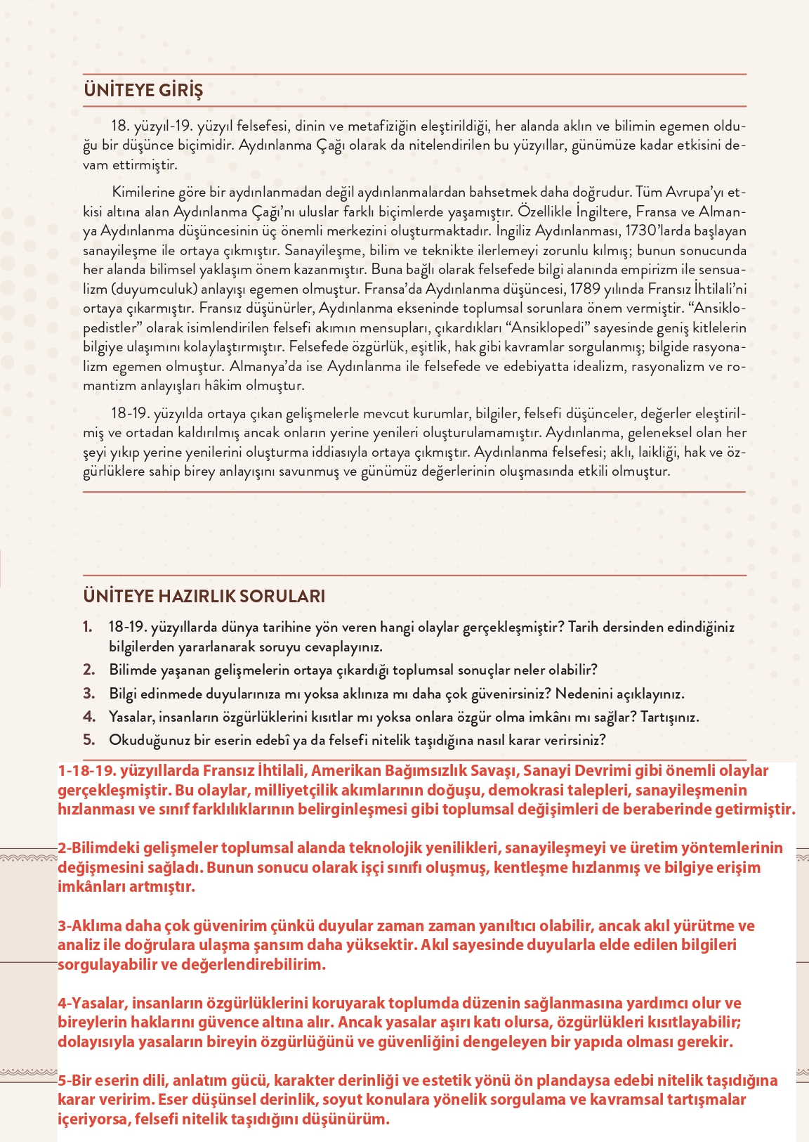 11. Sınıf Meb Yayınları Felsefe Ders Kitabı Sayfa 121 Cevapları