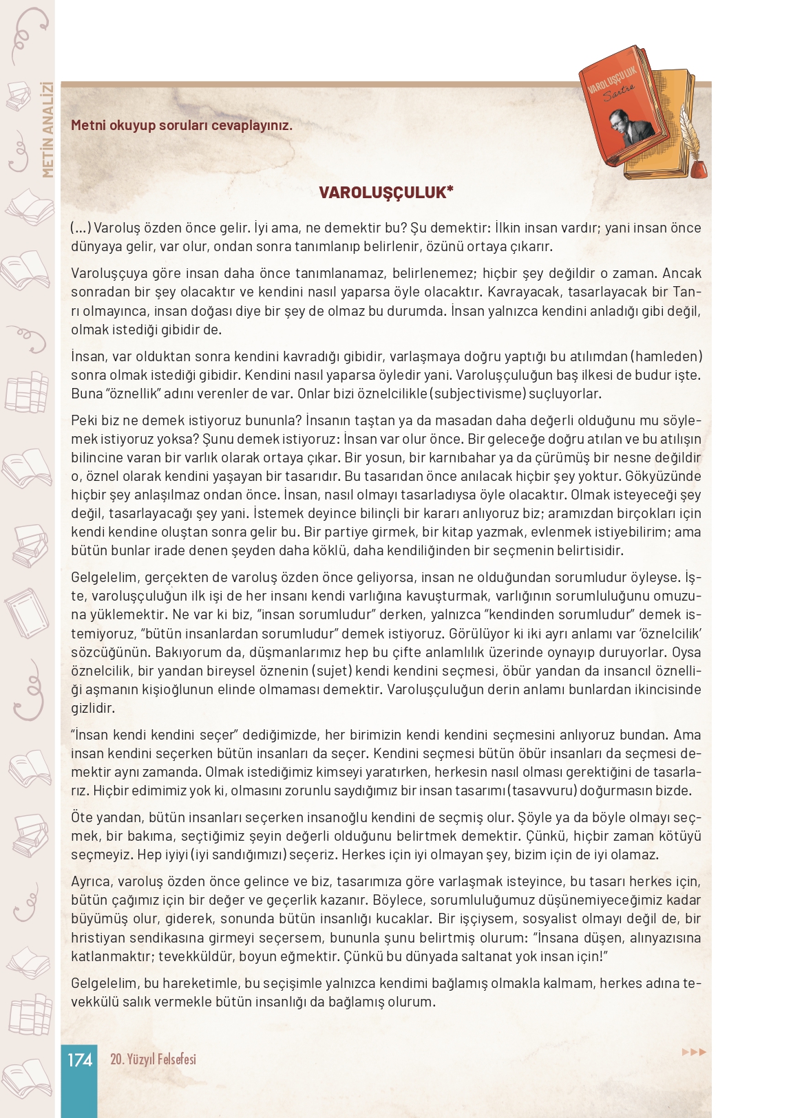 11. Sınıf Meb Yayınları Felsefe Ders Kitabı Sayfa 174 Cevapları