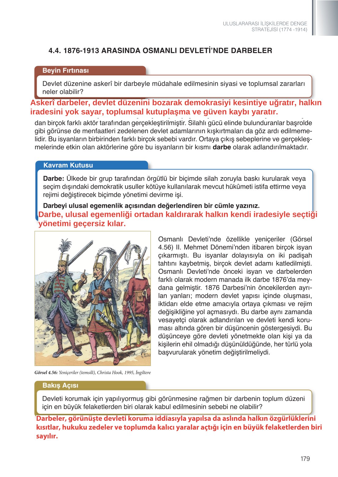 11. Sınıf Meb Yayınları Tarih Ders Kitabı Sayfa 179 Cevapları