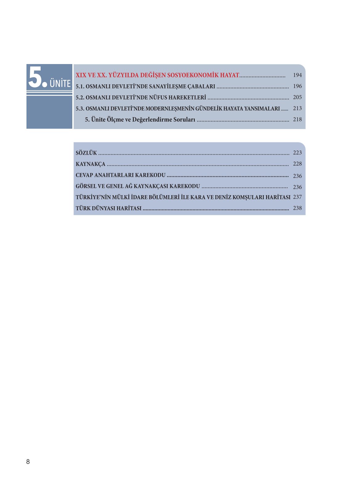 11. Sınıf Meb Yayınları Tarih Ders Kitabı Sayfa 8 Cevapları