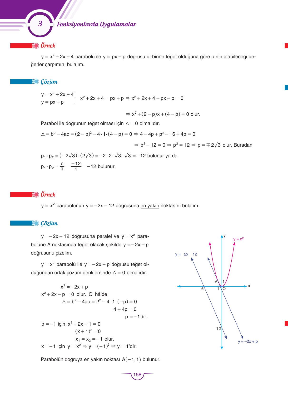 11. Sınıf Sdr Dikey Yayıncılık Matematik Ders Kitabı Sayfa 159 Cevapları