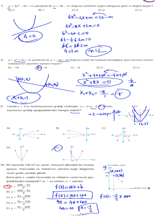 11. Sınıf Sdr Dikey Yayıncılık Matematik Ders Kitabı Sayfa 176 Cevapları 11. Sınıf Sdr Dikey Yayıncılık Matematik Ders Kitabı Sayfa 176 Cevapları