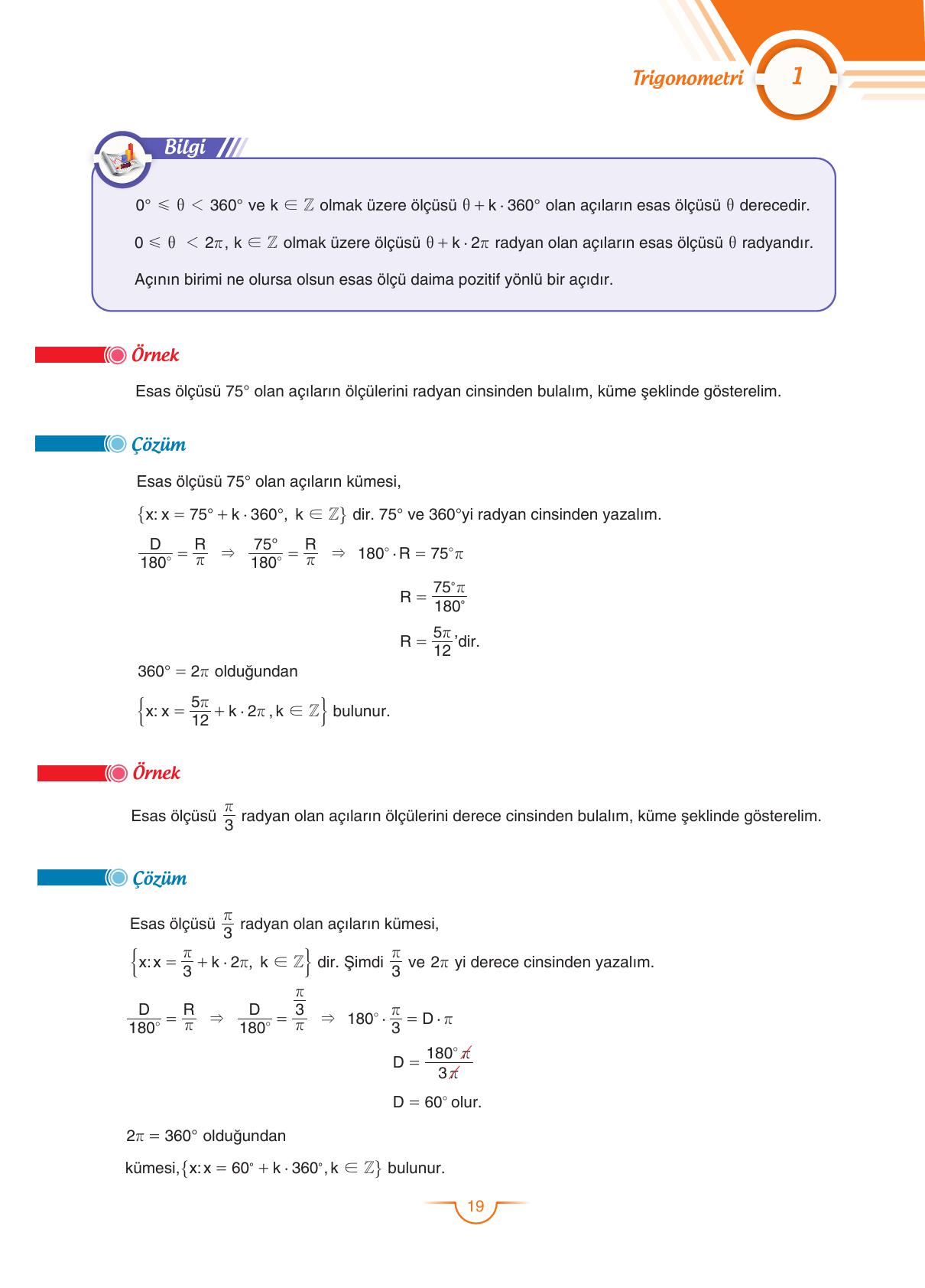 11. Sınıf Sdr Dikey Yayıncılık Matematik Ders Kitabı Sayfa 20 Cevapları