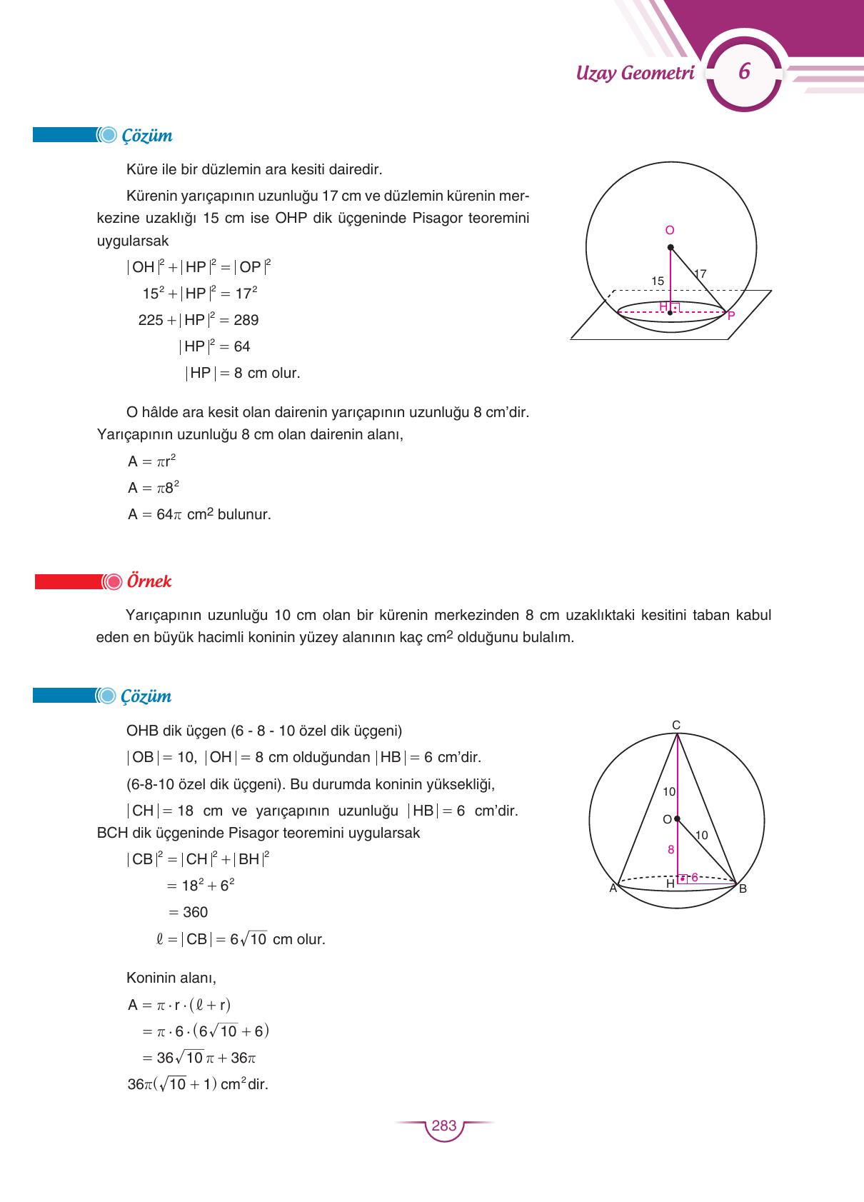 11. Sınıf Sdr Dikey Yayıncılık Matematik Ders Kitabı Sayfa 284 Cevapları