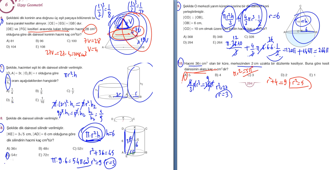 11. Sınıf Sdr Dikey Yayıncılık Matematik Ders Kitabı Sayfa 295 Cevapları