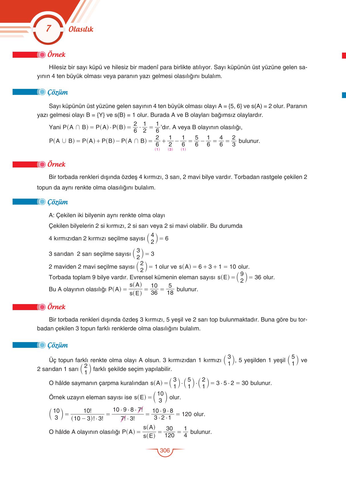 11. Sınıf Sdr Dikey Yayıncılık Matematik Ders Kitabı Sayfa 307 Cevapları 11. Sınıf Sdr Dikey Yayıncılık Matematik Ders Kitabı Sayfa 307 Cevapları