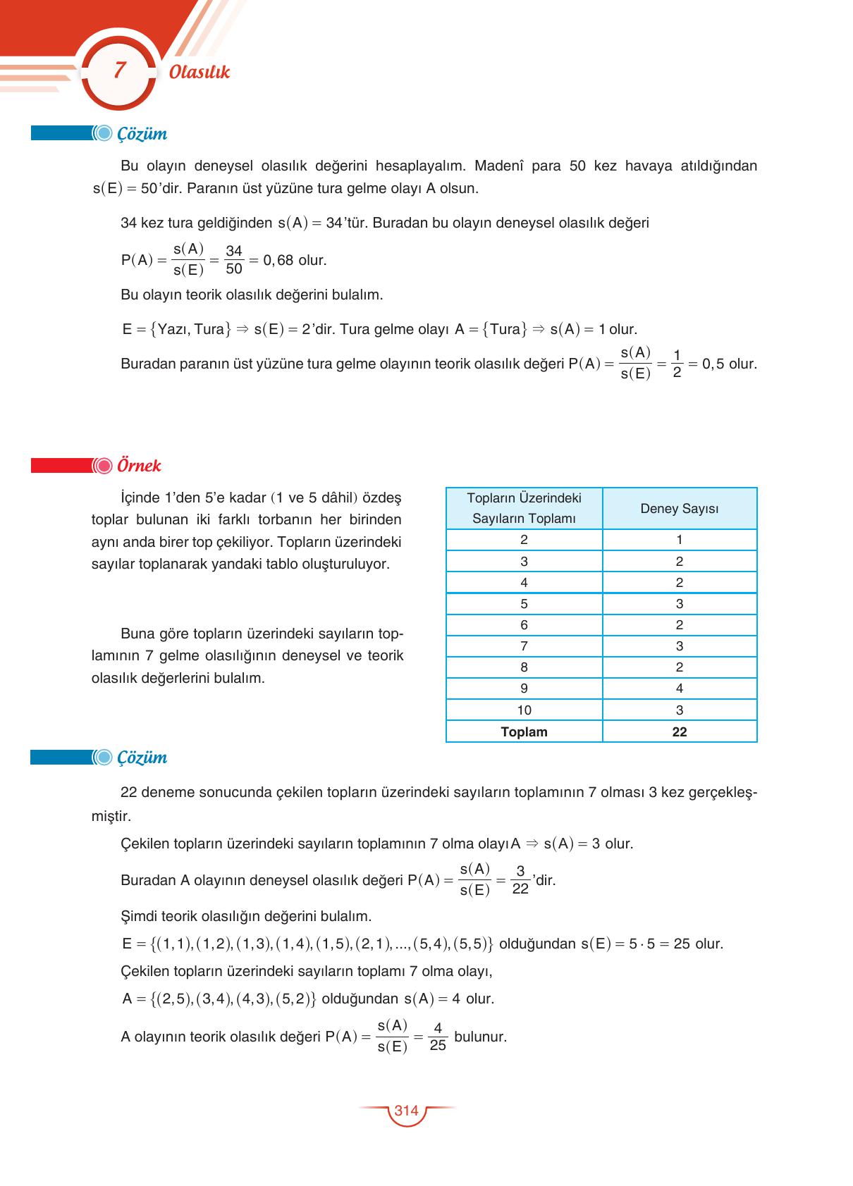 11. Sınıf Sdr Dikey Yayıncılık Matematik Ders Kitabı Sayfa 315 Cevapları