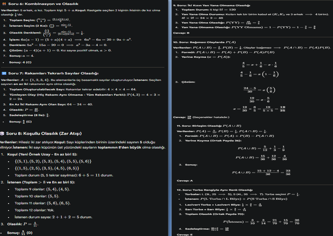 11. Sınıf Sdr Dikey Yayıncılık Matematik Ders Kitabı Sayfa 319 Cevapları