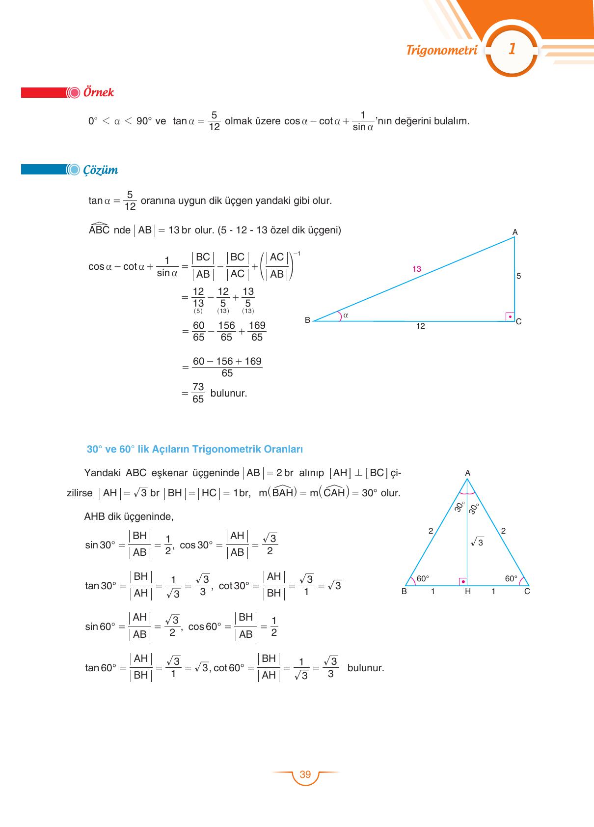 11. Sınıf Sdr Dikey Yayıncılık Matematik Ders Kitabı Sayfa 40 Cevapları