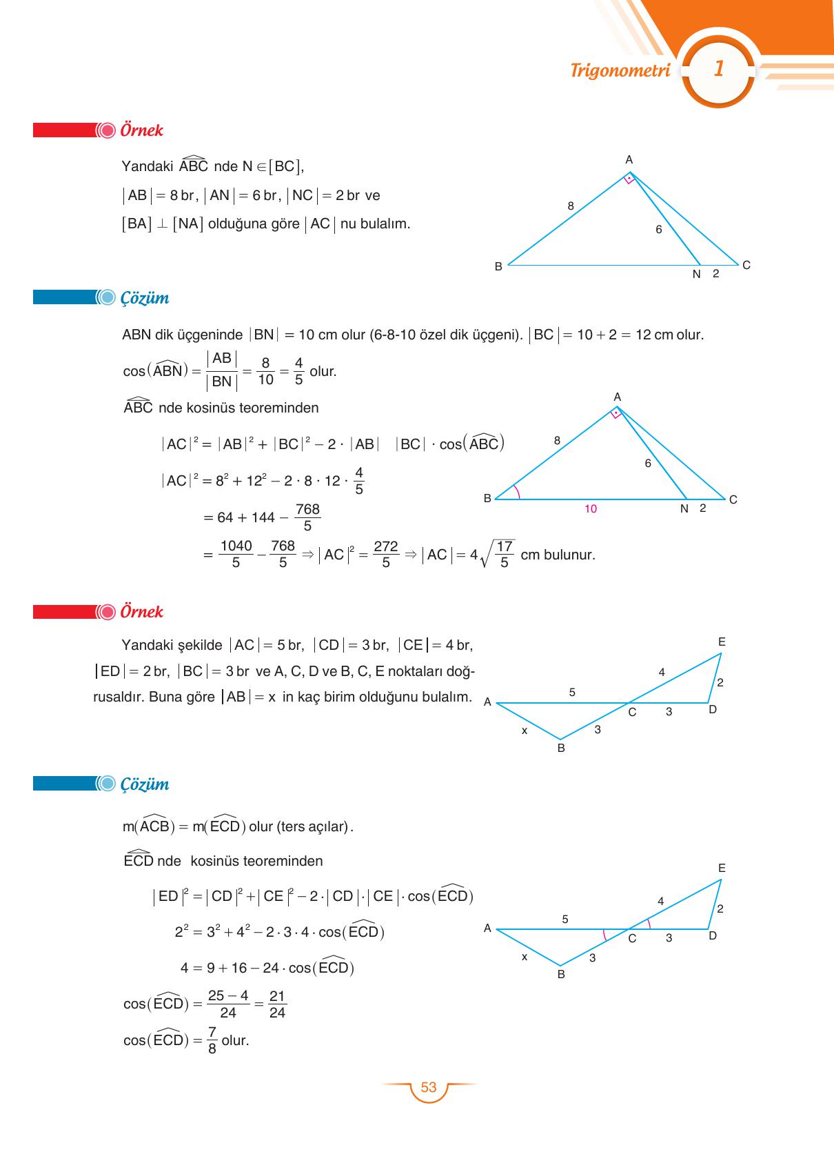 11. Sınıf Sdr Dikey Yayıncılık Matematik Ders Kitabı Sayfa 54 Cevapları
