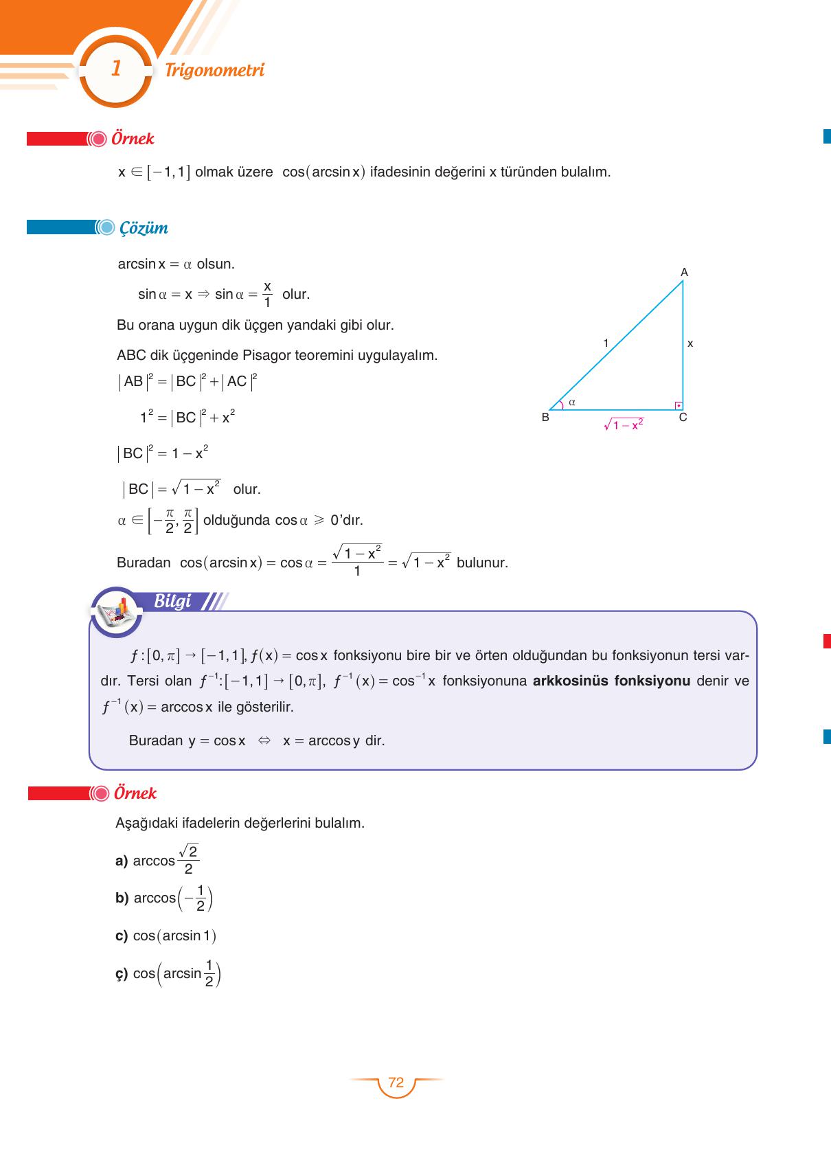 11. Sınıf Sdr Dikey Yayıncılık Matematik Ders Kitabı Sayfa 73 Cevapları