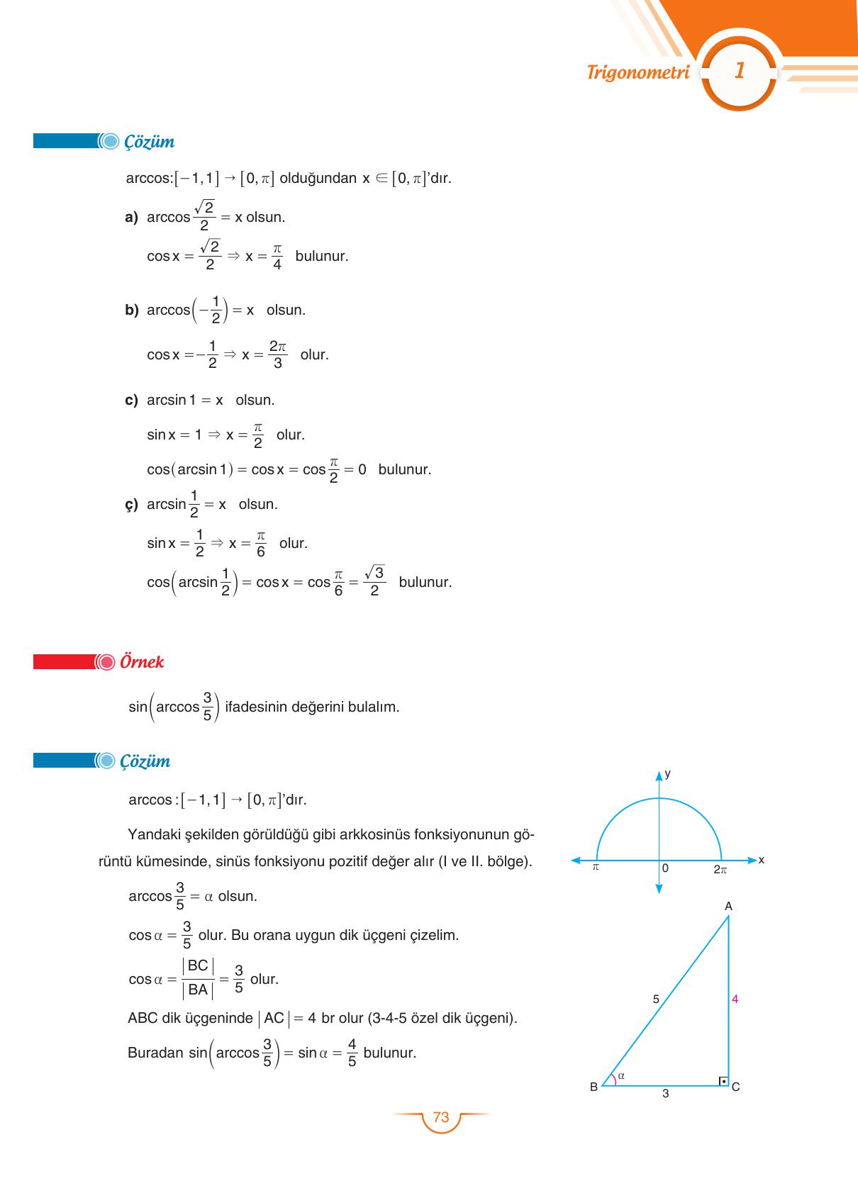 11. Sınıf Sdr Dikey Yayıncılık Matematik Ders Kitabı Sayfa 74 Cevapları