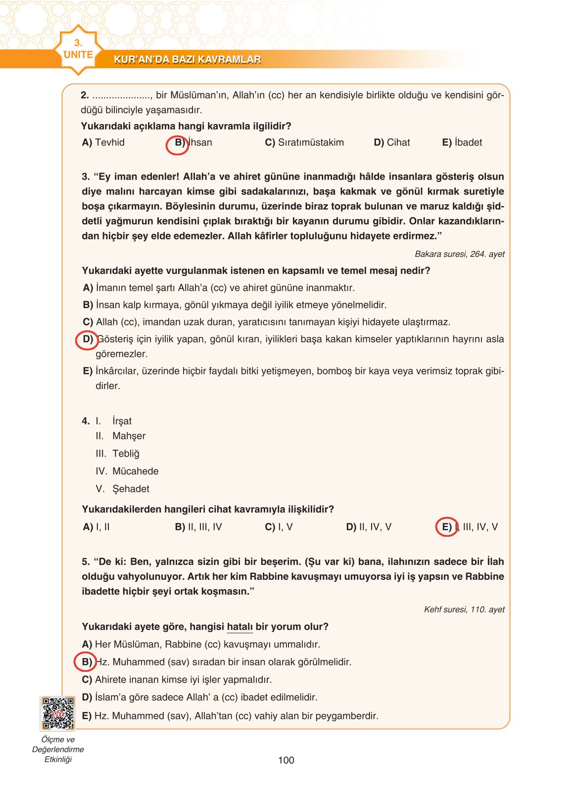 11. Sınıf Sdr İpekyolu Yayıncılık Din Kültürü Ve Ahlak Bilgisi Ders Kitabı Sayfa 100 Cevapları 11. Sınıf Sdr İpekyolu Yayıncılık Din Kültürü Ve Ahlak Bilgisi Ders Kitabı Sayfa 100 Cevapları
