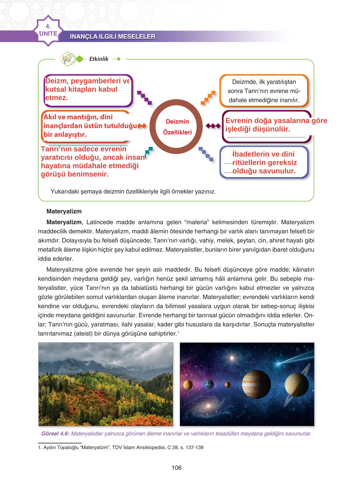 11. Sınıf Sdr İpekyolu Yayıncılık Din Kültürü Ve Ahlak Bilgisi Ders Kitabı Sayfa 106 Cevapları