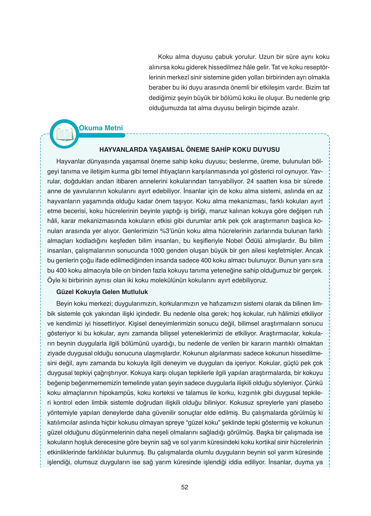 11. Sınıf Tutku Yayıncılık Biyoloji Ders Kitabı Sayfa 52 Cevapları 11. Sınıf Tutku Yayıncılık Biyoloji Ders Kitabı Sayfa 52 Cevapları