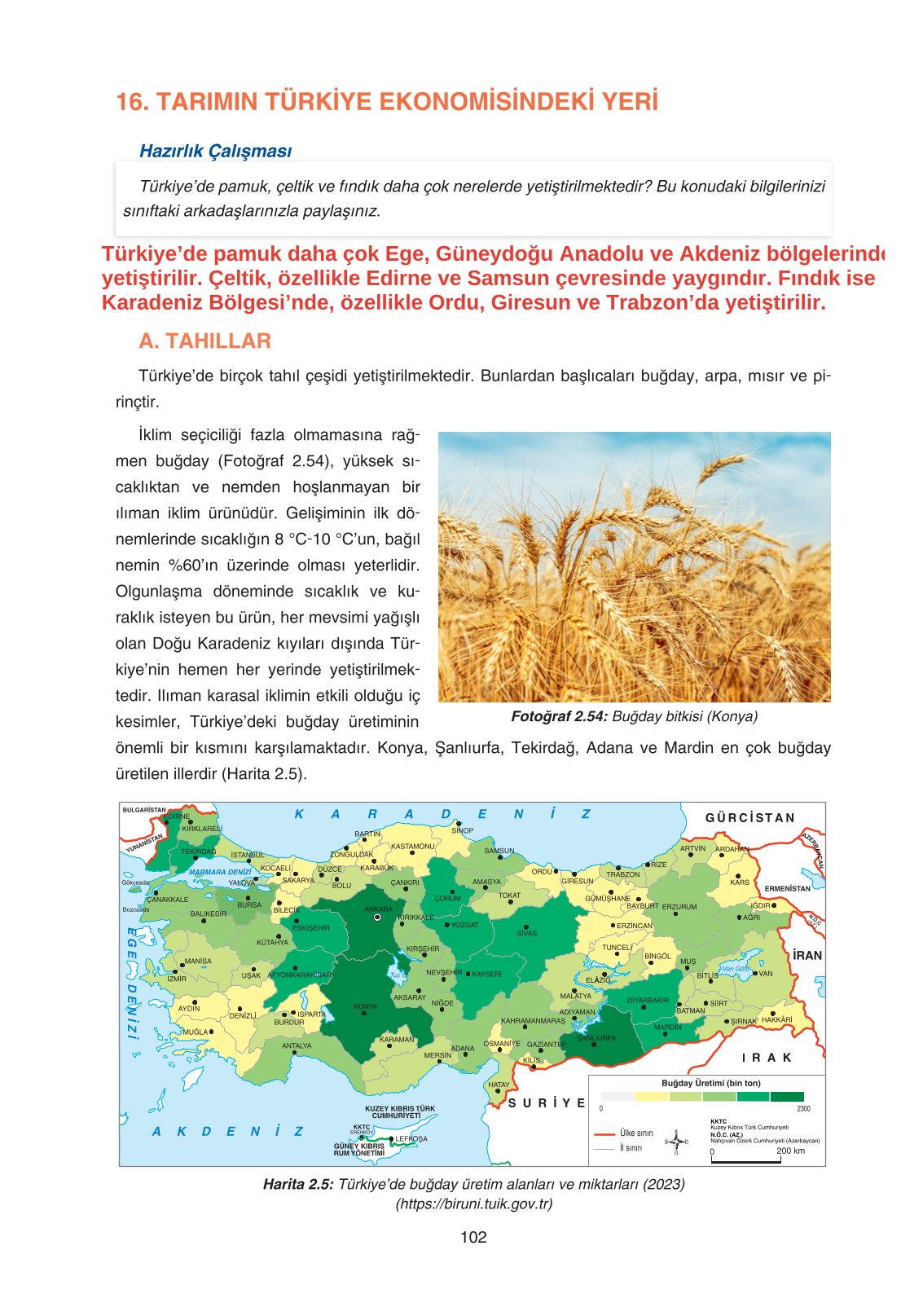 11. Sınıf Yıldırım Yayınları Coğrafya Ders Kitabı Sayfa 102 Cevapları 11. Sınıf Yıldırım Yayınları Coğrafya Ders Kitabı Sayfa 102 Cevapları