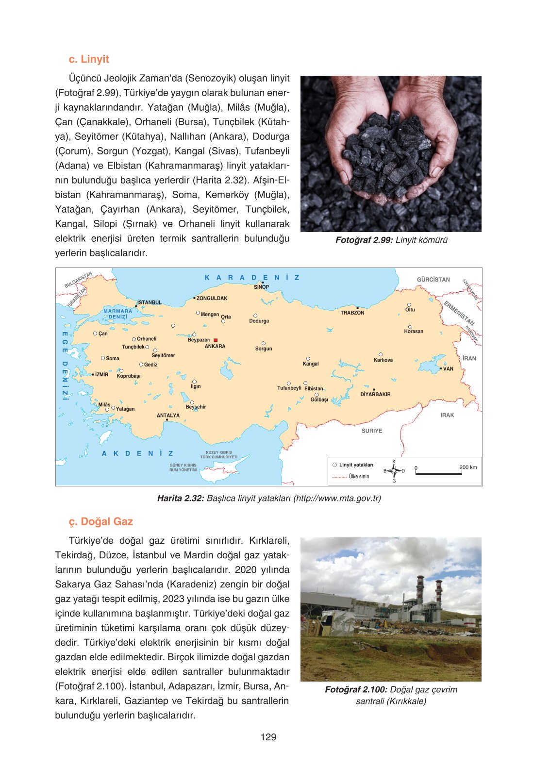 11. Sınıf Yıldırım Yayınları Coğrafya Ders Kitabı Sayfa 129 Cevapları