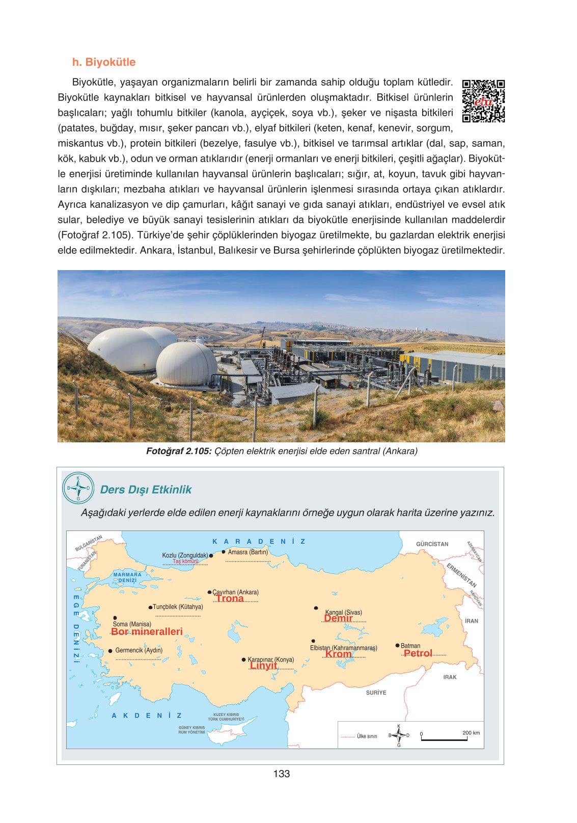 11. Sınıf Yıldırım Yayınları Coğrafya Ders Kitabı Sayfa 133 Cevapları