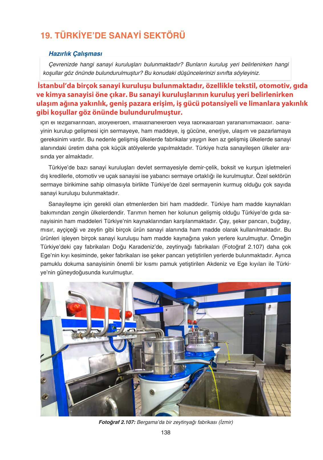 11. Sınıf Yıldırım Yayınları Coğrafya Ders Kitabı Sayfa 138 Cevapları