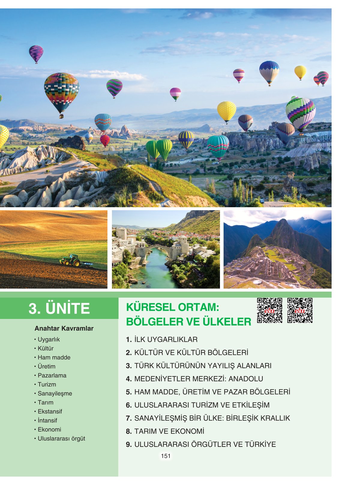 11. Sınıf Yıldırım Yayınları Coğrafya Ders Kitabı Sayfa 151 Cevapları