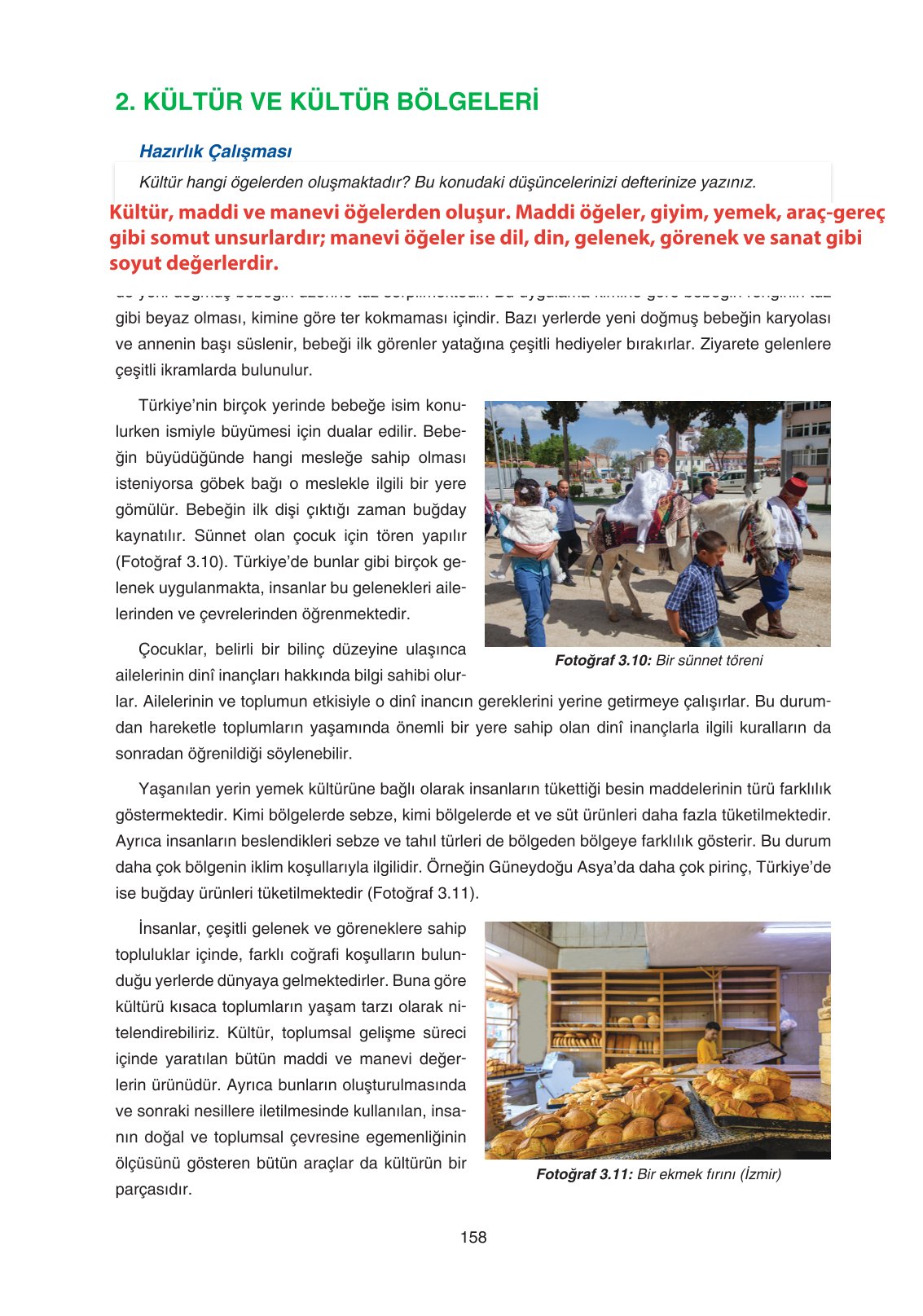 11. Sınıf Yıldırım Yayınları Coğrafya Ders Kitabı Sayfa 158 Cevapları