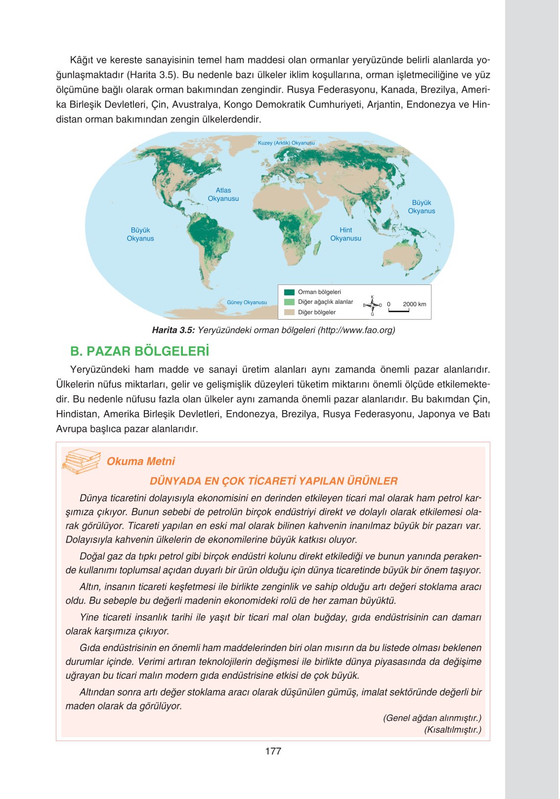 11. Sınıf Yıldırım Yayınları Coğrafya Ders Kitabı Sayfa 177 Cevapları