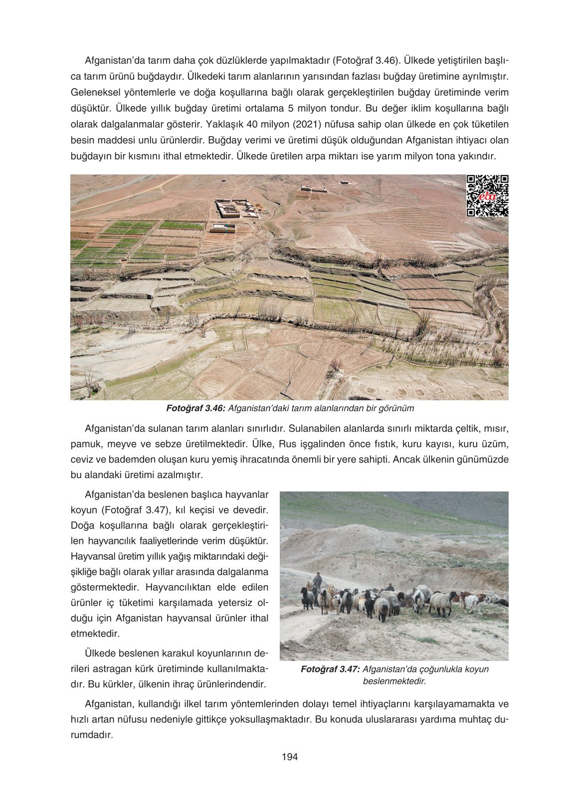 11. Sınıf Yıldırım Yayınları Coğrafya Ders Kitabı Sayfa 194 Cevapları