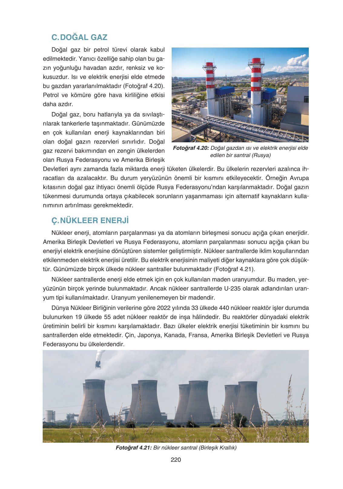 11. Sınıf Yıldırım Yayınları Coğrafya Ders Kitabı Sayfa 220 Cevapları
