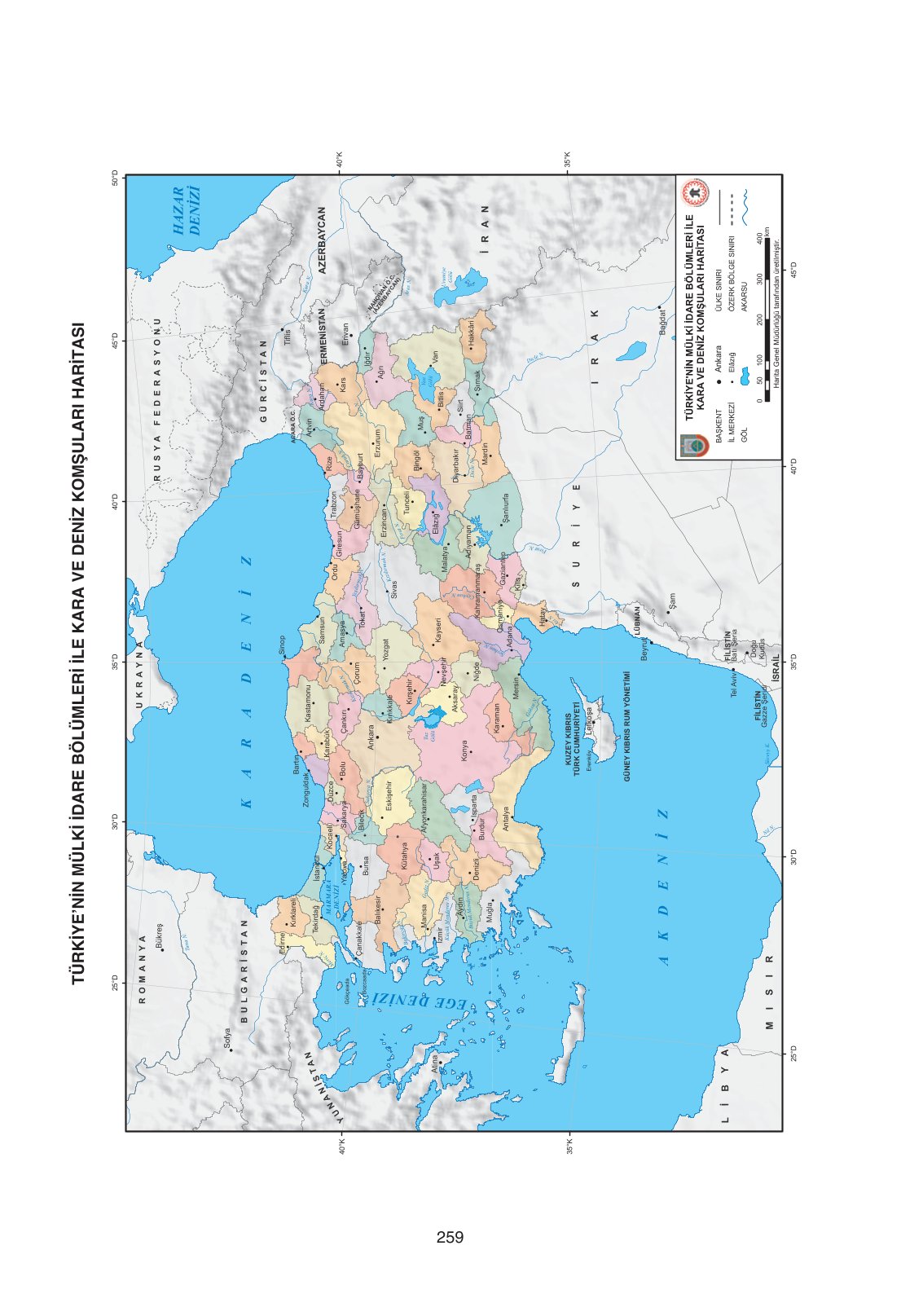 11. Sınıf Yıldırım Yayınları Coğrafya Ders Kitabı Sayfa 259 Cevapları