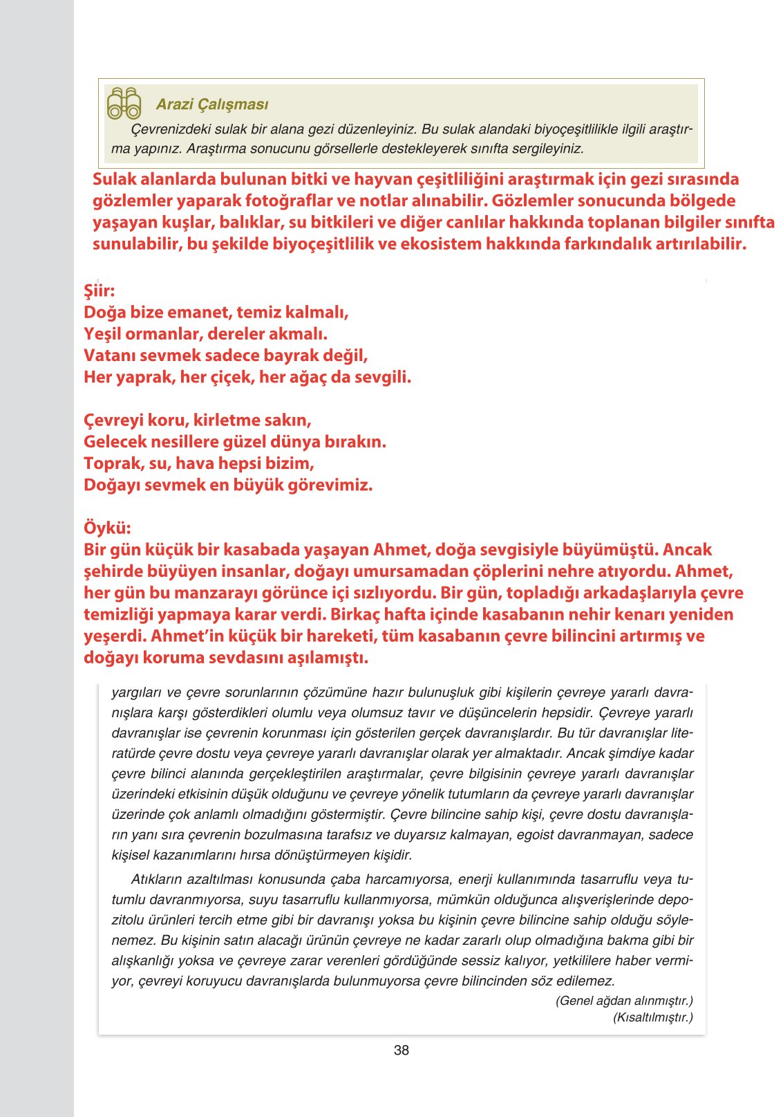 11. Sınıf Yıldırım Yayınları Coğrafya Ders Kitabı Sayfa 38 Cevapları