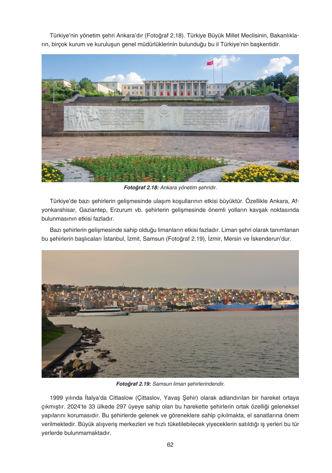 11. Sınıf Yıldırım Yayınları Coğrafya Ders Kitabı Sayfa 62 Cevapları