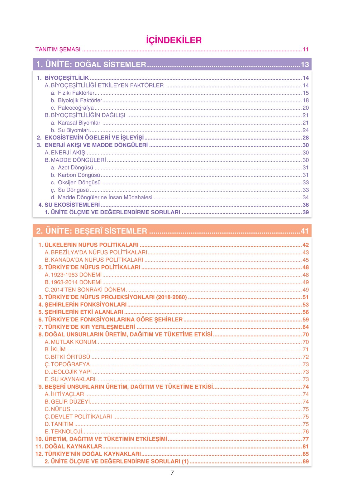 11. Sınıf Yıldırım Yayınları Coğrafya Ders Kitabı Sayfa 7 Cevapları 11. Sınıf Yıldırım Yayınları Coğrafya Ders Kitabı Sayfa 7 Cevapları
