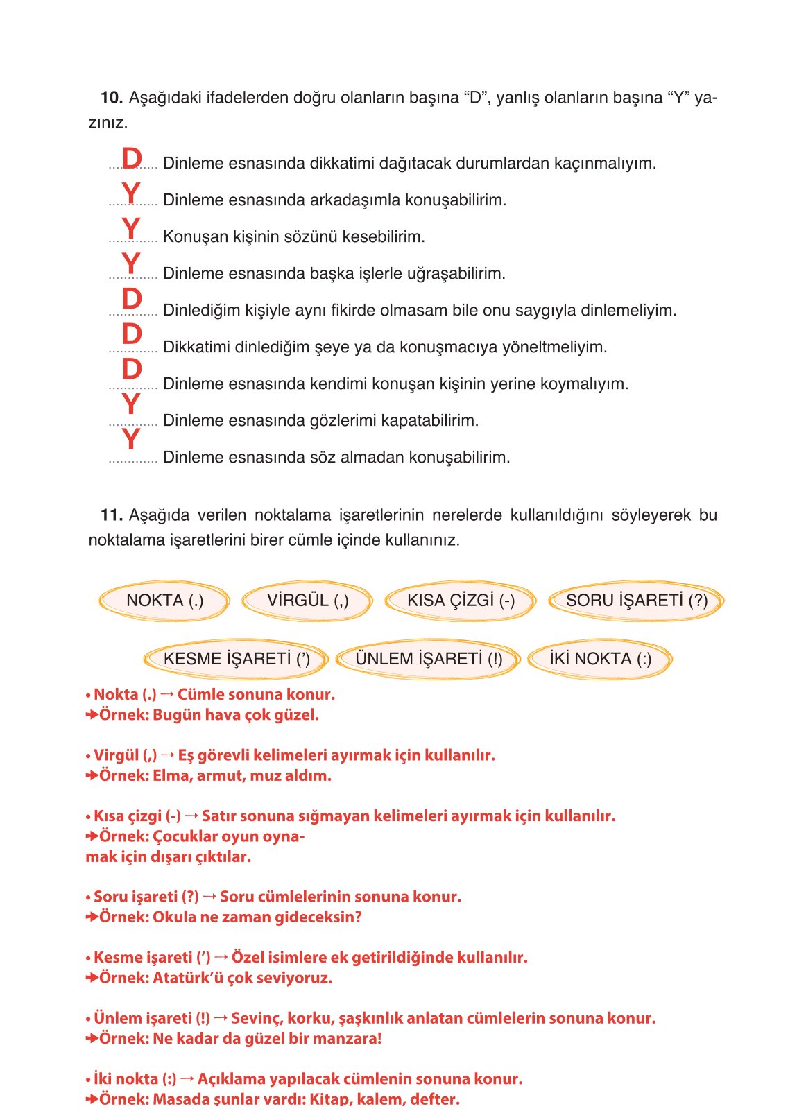 4. Sınıf Ada Yayıncılık Türkçe Ders Kitabı Sayfa 111 Cevapları 4. Sınıf Ada Yayıncılık Türkçe Ders Kitabı Sayfa 111 Cevapları