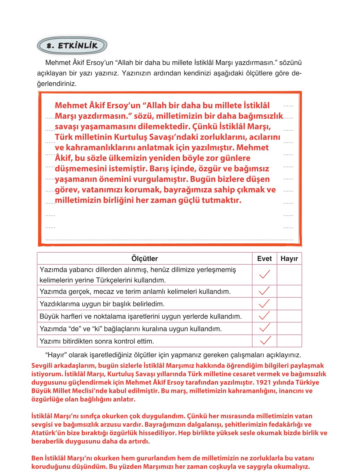 4. Sınıf Ada Yayıncılık Türkçe Ders Kitabı Sayfa 138 Cevapları 4. Sınıf Ada Yayıncılık Türkçe Ders Kitabı Sayfa 138 Cevapları