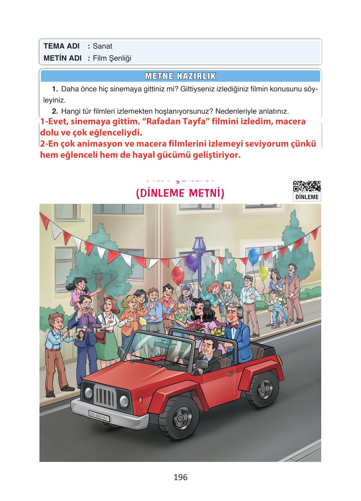 4. Sınıf Ada Yayıncılık Türkçe Ders Kitabı Sayfa 196 Cevapları 4. Sınıf Ada Yayıncılık Türkçe Ders Kitabı Sayfa 196 Cevapları