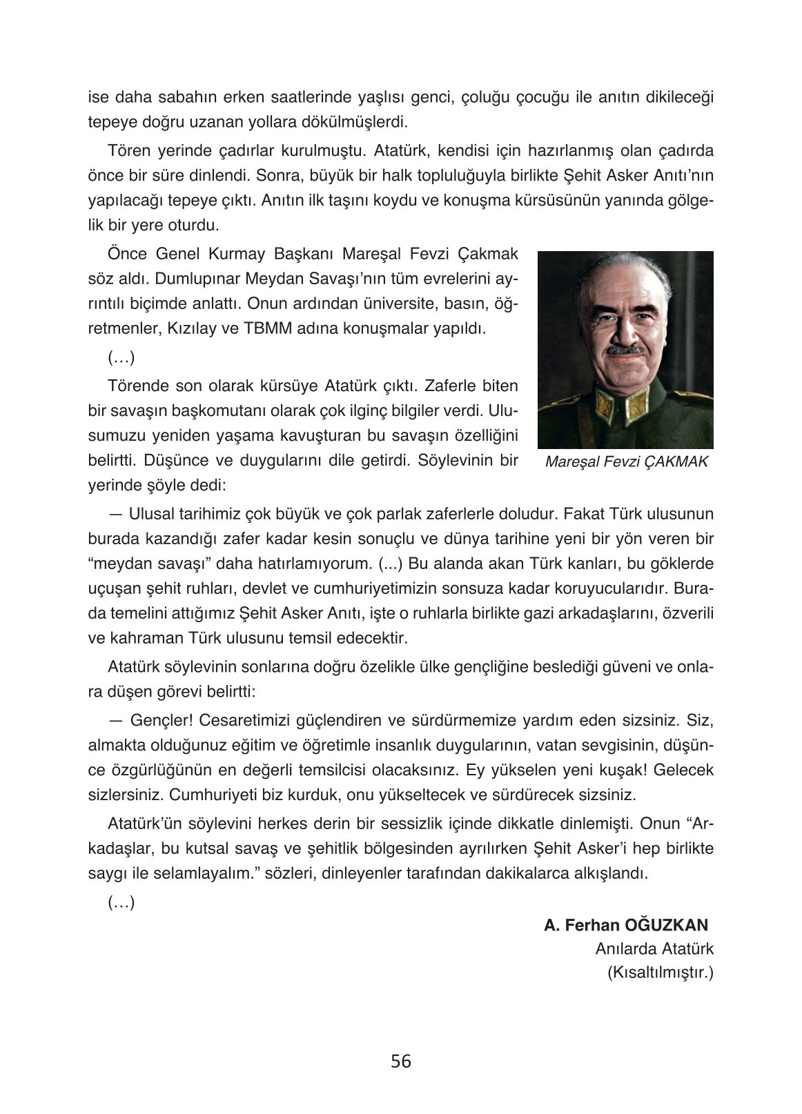4. Sınıf Ada Yayıncılık Türkçe Ders Kitabı Sayfa 56 Cevapları