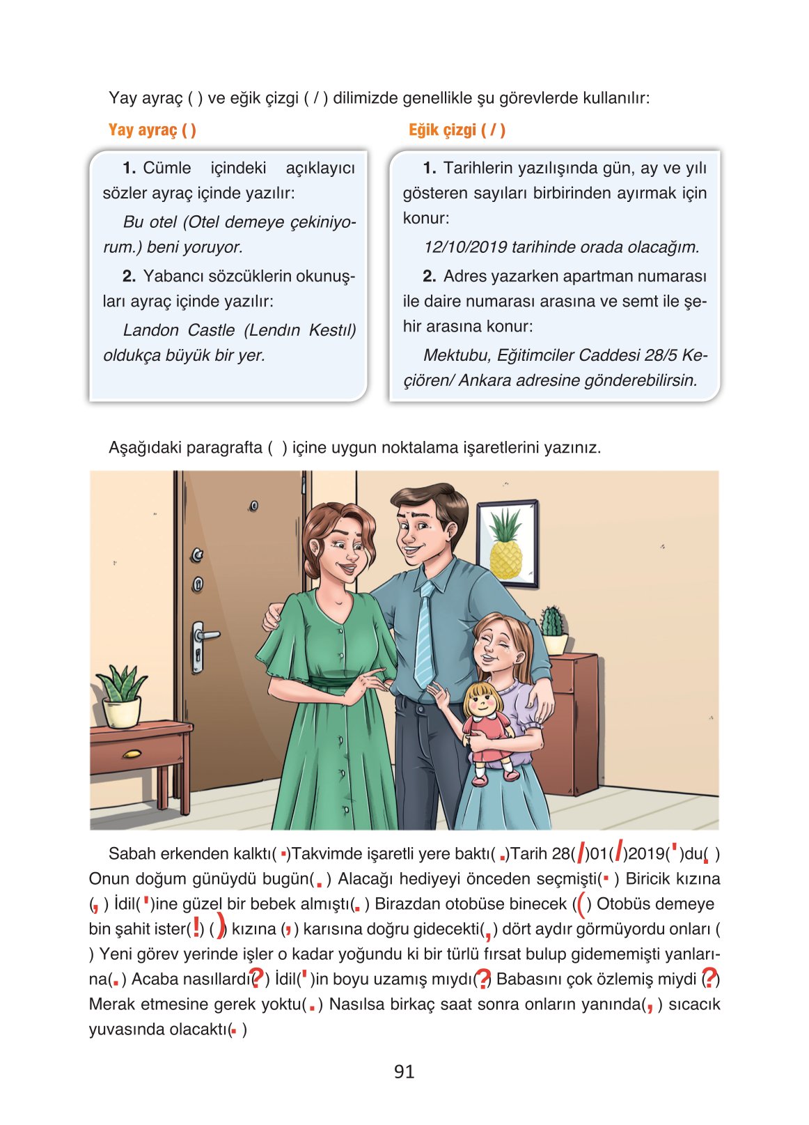 4. Sınıf Ada Yayıncılık Türkçe Ders Kitabı Sayfa 91 Cevapları
